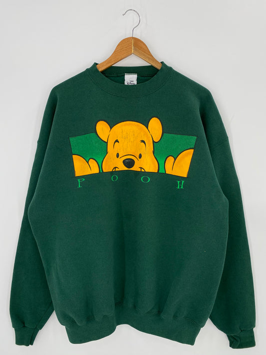 90's DISNEY POOH Made in USA Size XL Vintage Sweat-shirt / 8997