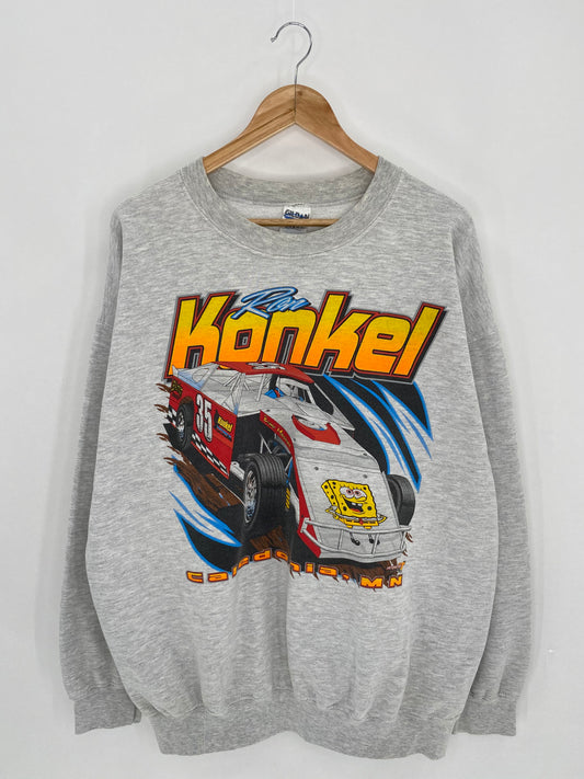 Vintage KONKEL x SpongeBob Size XL Racing Sweat-shirt  / 6139