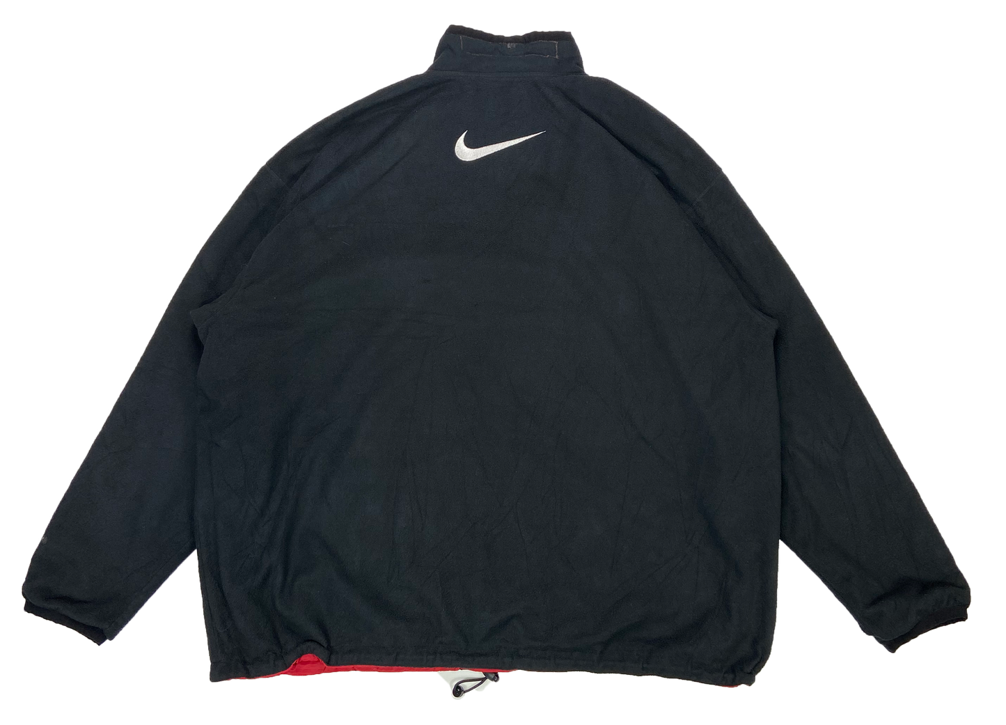 90's Vintage Nike Reversible Nylon / Fleece Half-Zip Jacket / 2496