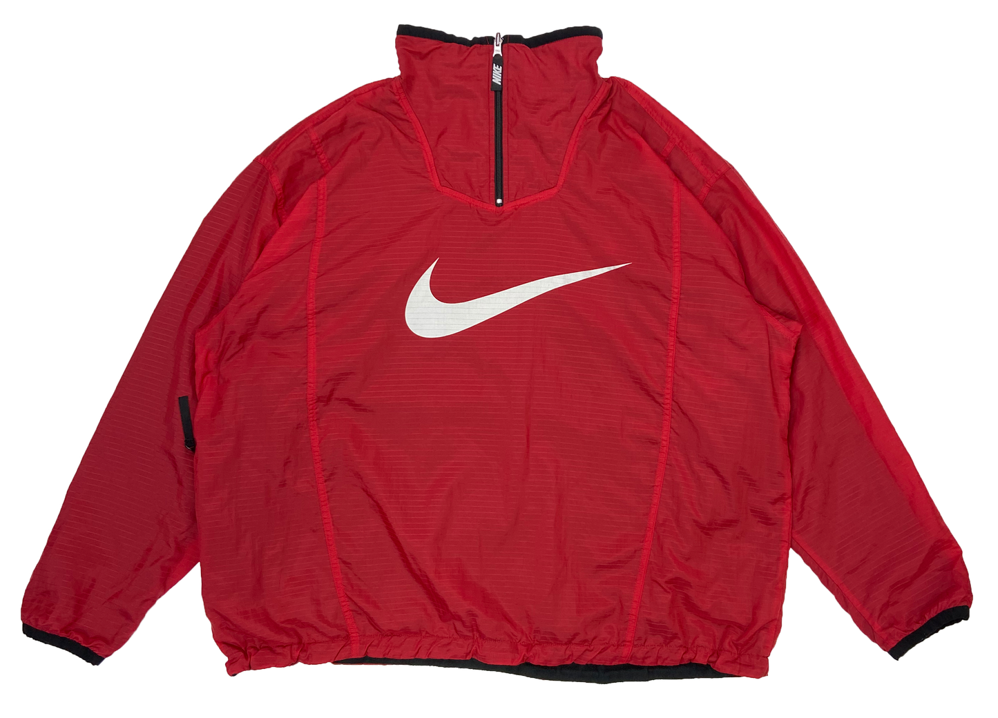 90's Vintage Nike Reversible Nylon / Fleece Half-Zip Jacket / 2496
