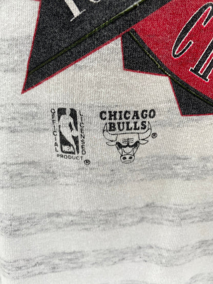 .1993 CHICAGO BULLS Made in USA Size XL Vintage NBA T-Shirt / A9990