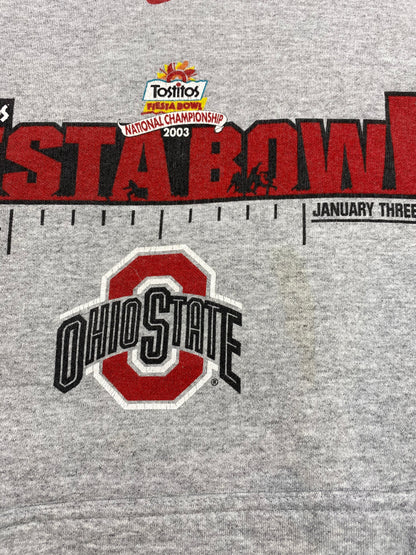 90’s NIKE FIESTA BOWL Tostitos OHIO STATE Size XL Vintage Hoodie Sweat-Shirt / 5359