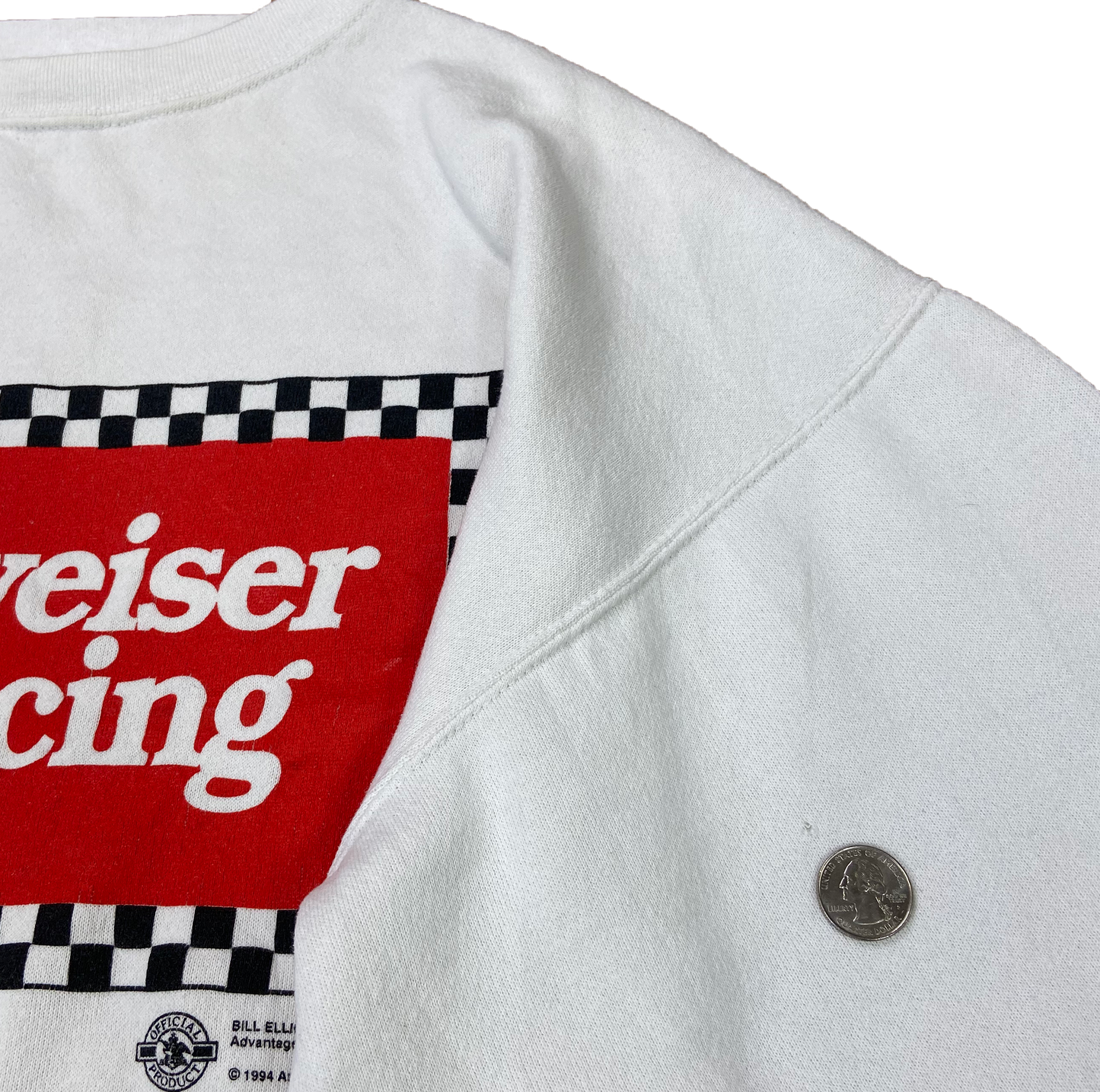 90's Vintage Budweiser Made in USA Racing Sweat-Shirts / 2531