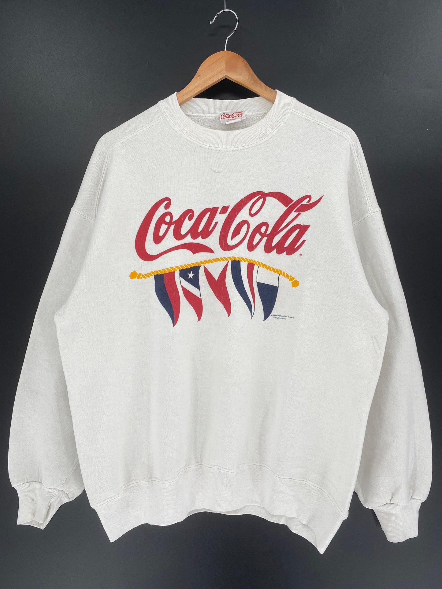 1997 COCA-COLA Made in USA Size XXL Vintage Sweat-Shirt / A751