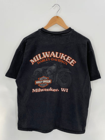 1998 HARLEY DAVIDSON Made in USA Size XL Vintage T-Shirt / A5708