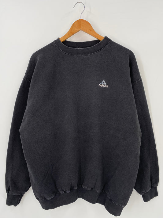 90’s ADIDAS MINI LOGO Made in USA Size L Vintage Sweat-shirt  / K4035