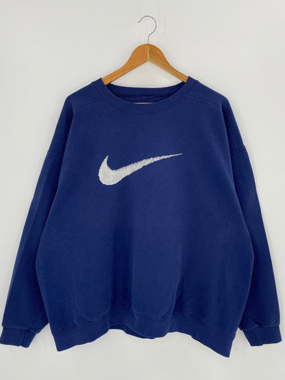 Vintage NIKE BIG LOGO Size No Tag (Approx. XL) Sweat-shirt / 8858