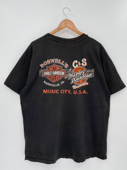 1998 HARLEY DAVIDSON Made in USA Size XL Vintage T-Shirt / K550