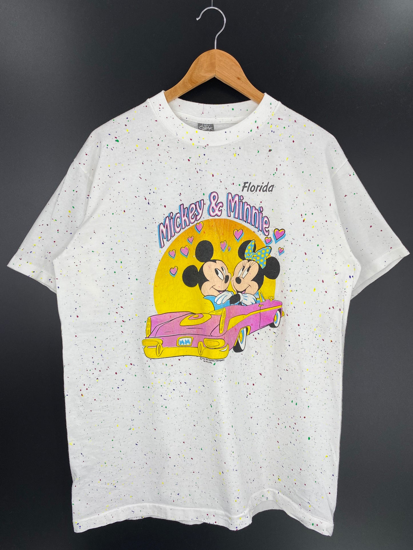 90’s  DISNEY MICKEY AND MINNIE FLORIDA  Size XL Vintage  T-Shirt / 9592