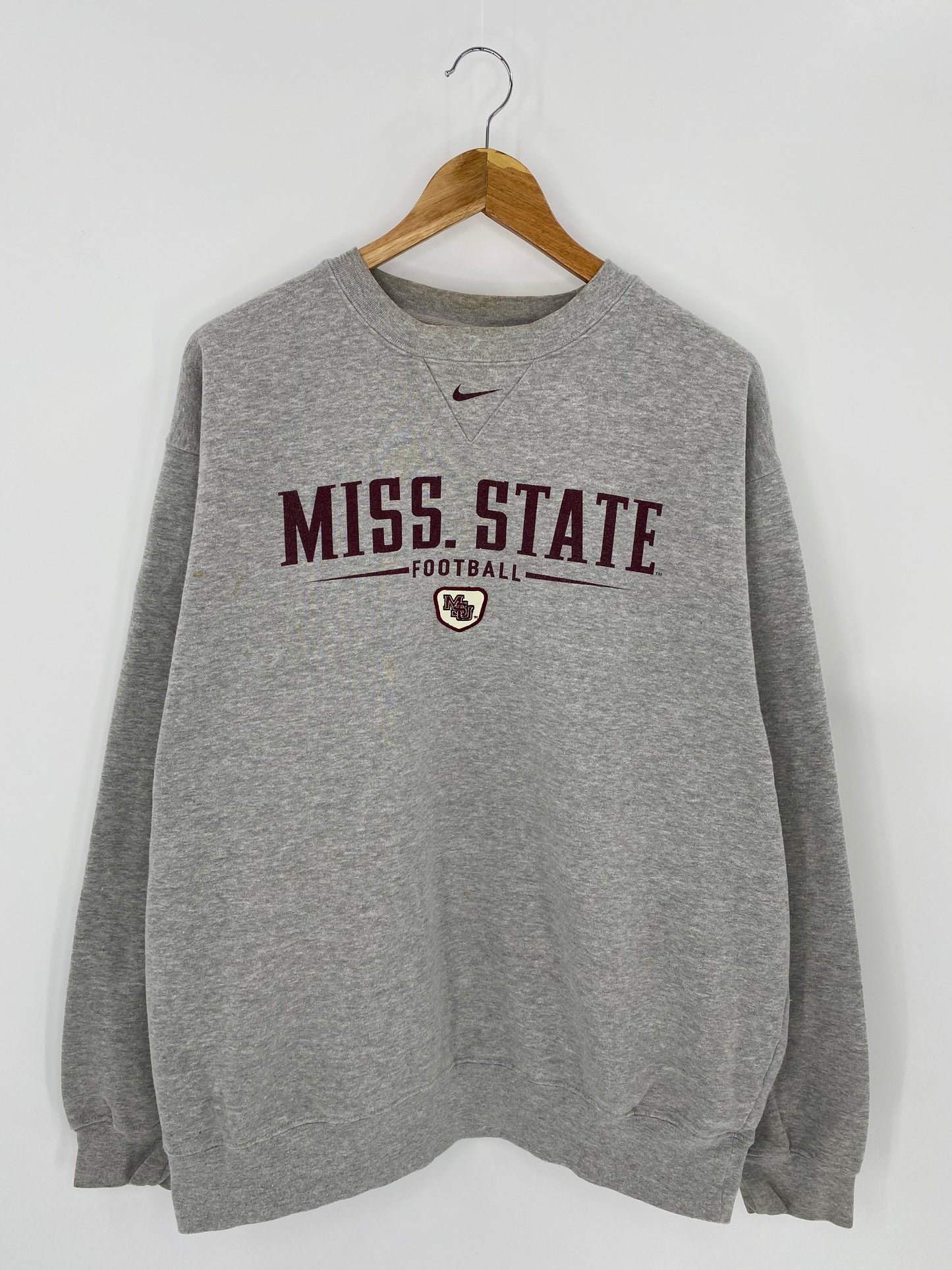 90’s NIKE MISS.STATE Size XL Vintage Sweat-shirt / 7237