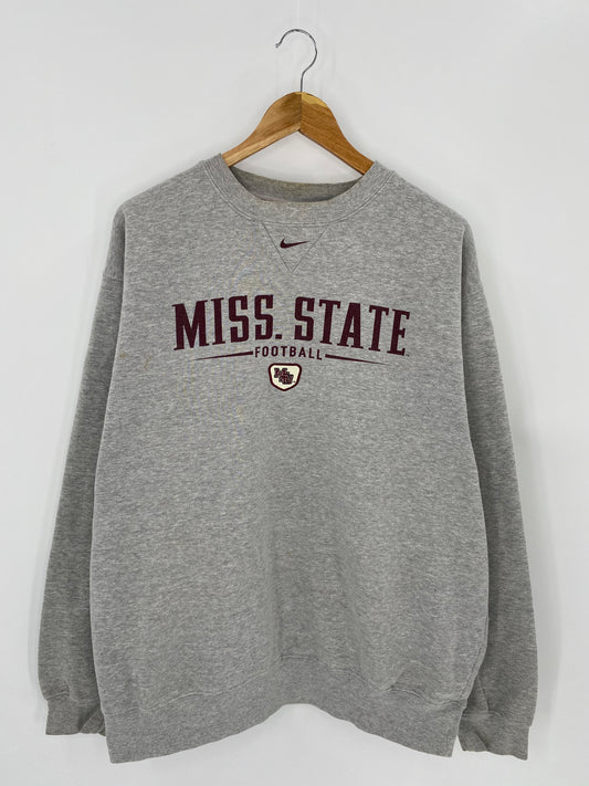 90’s NIKE MISS.STATE Size XL Vintage Sweat-shirt / 7237