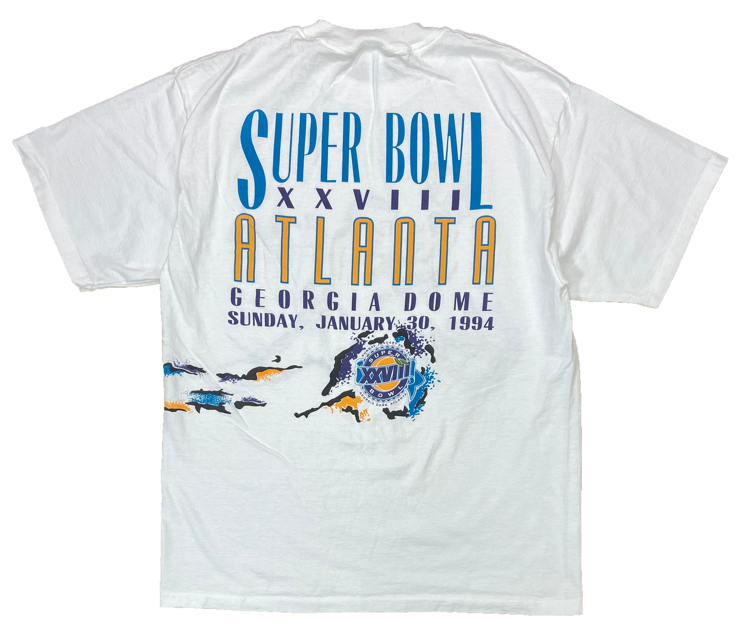 90's Super Bowl Atlanta Georgia Dome Vintage T-Shirts / 2655