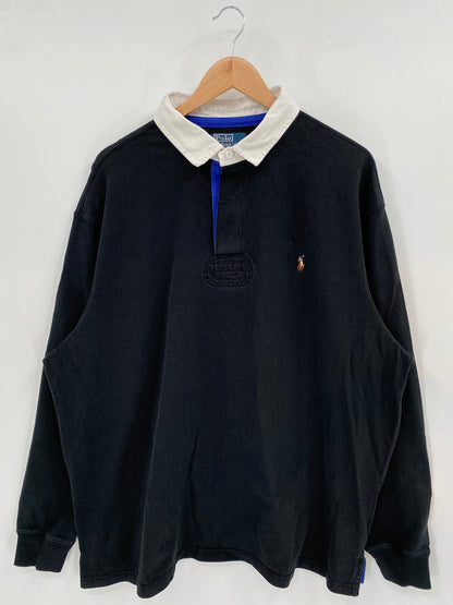 90's POLO RALPH LAUREN Size XXL Vintage Rugby-Shirts / A4425