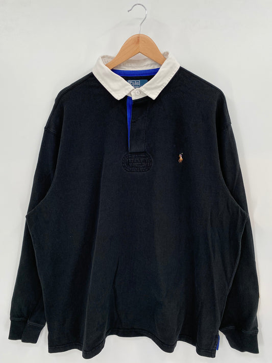 90's POLO RALPH LAUREN Size XXL Vintage Rugby-Shirts / A4425