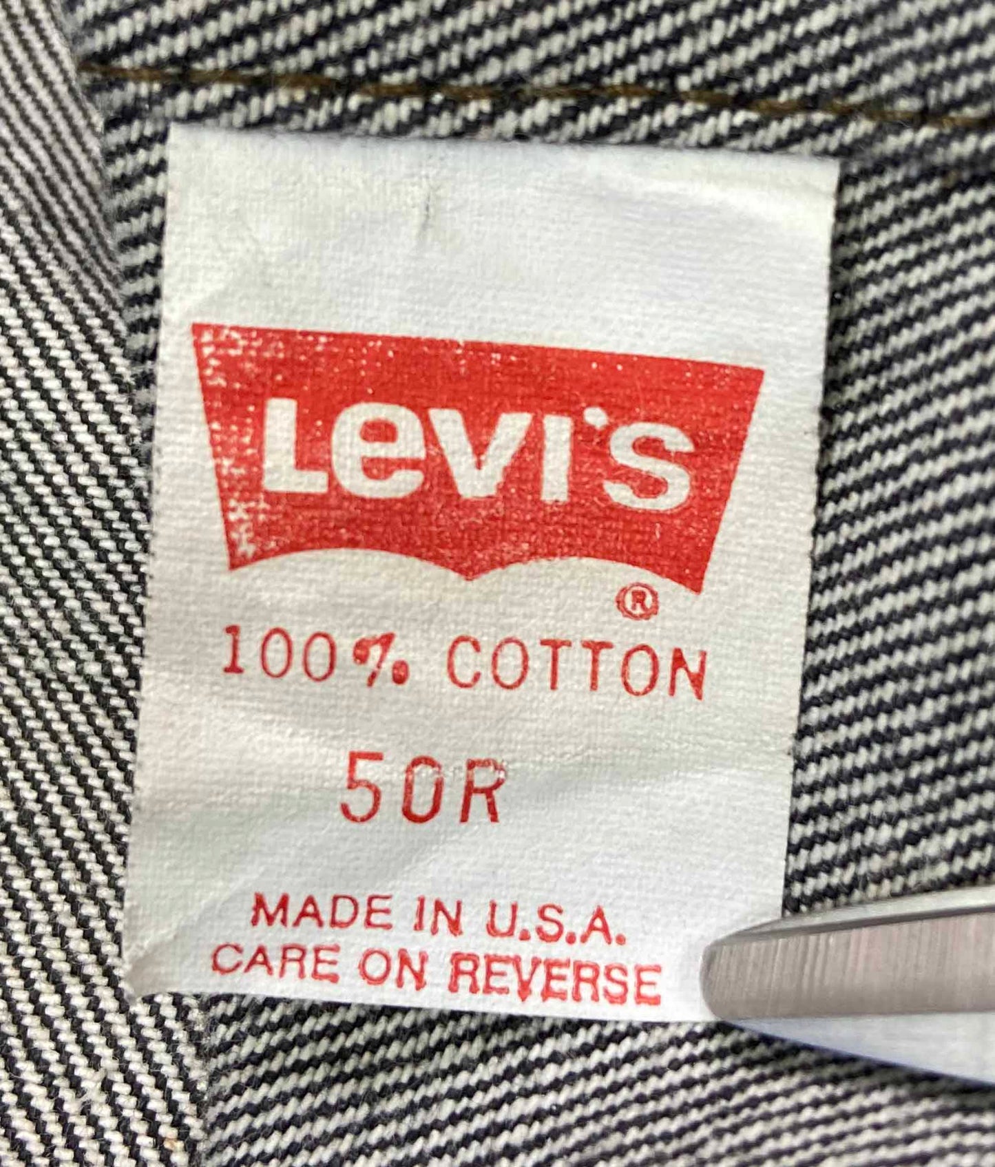 80’s LEVI'S 70506 Made in USA Size XL-XXL Vintage Black Denim Jacket / A1399