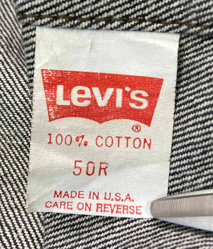 80’s LEVI'S 70506 Made in USA Size XL-XXL Vintage Black Denim Jacket / A1399