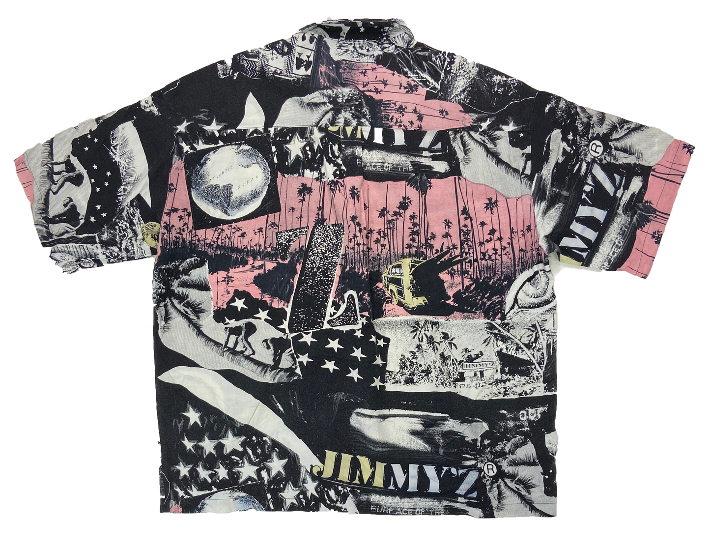 80's Jimmy'z All Over Print Made in USA Button Down Shirt / 2718