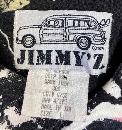 80's Jimmy'z All Over Print Made in USA Button Down Shirt / 2718