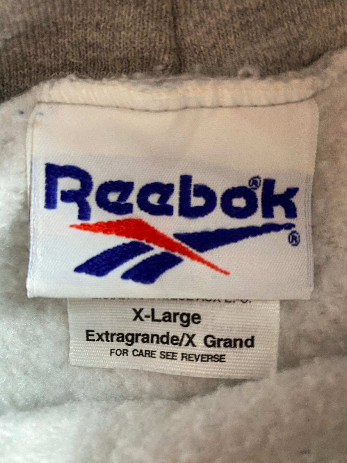 90’s Reebok Made in USA Size XL Vintage Hoodie Sweat-shirt / 7617