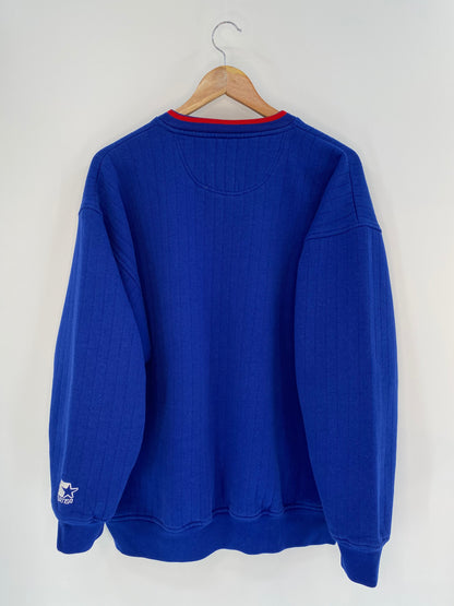 00' STARTER NEW ENGLAND PATRIOTS Size XL Vintage NFL Sweat-Shirt  / 8993