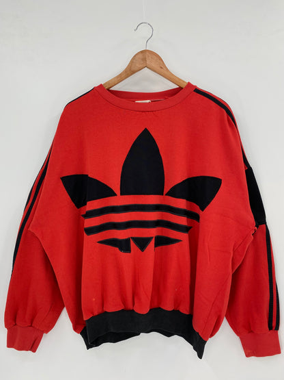 90’s ADIDAS Size No Tag (APPROX.M-L) Vintage Sweat-shirt  / K3196