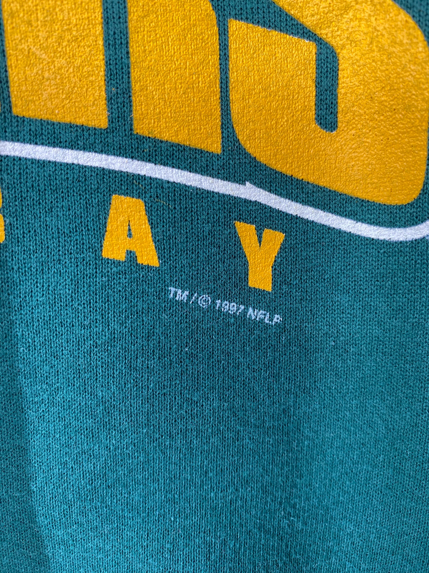 1997 PACKERS SUPER BOWL CHAMPION Made in USA Size L Vintage NFL Sweat-Shirts / 8810