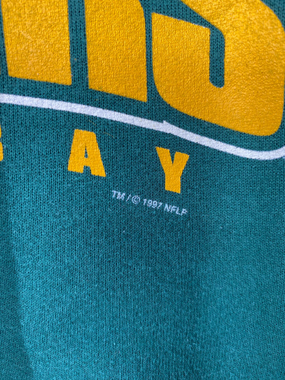 1997 PACKERS SUPER BOWL CHAMPION Made in USA Size L Vintage NFL Sweat-Shirts / 8810