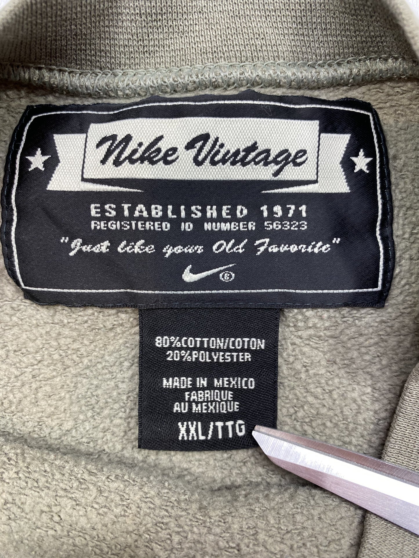 90’s NIKE Size XXL Vintage Damaged Sweat-Shirt / K4849