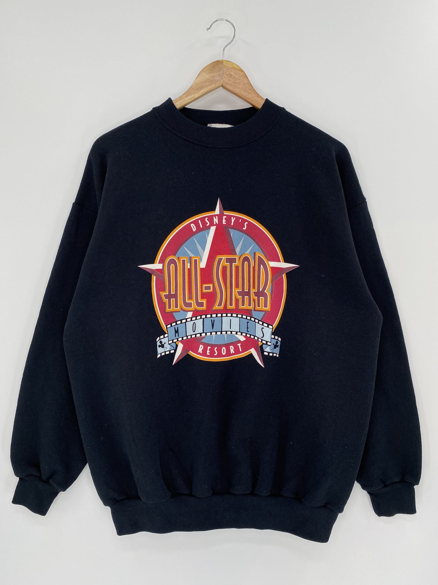90’s DISNEY ALL-STAR Made in USA Size L Vintage Sweat-shirt / K6472