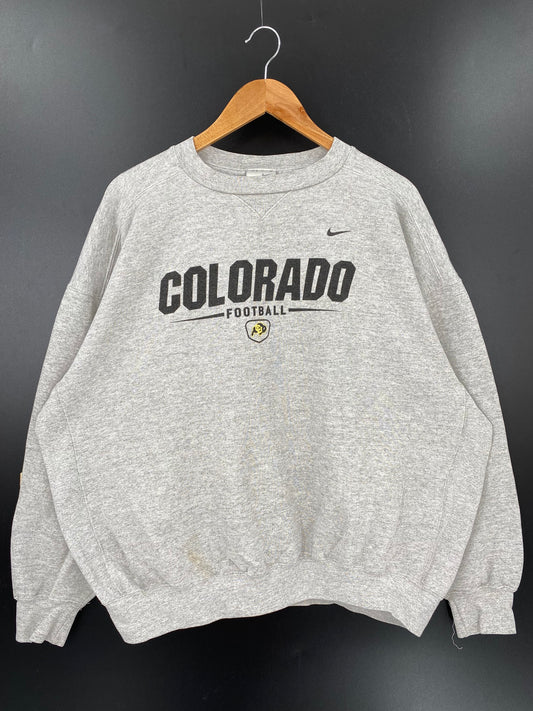 90's NIKE COLORADO FOOTBALL Size XL Vintage Sweat-shirt / K2478