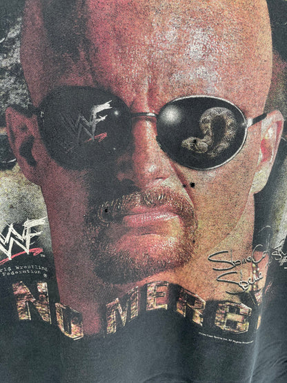 1999 STONE COLD Size Approx.L Vintage WWF Long sleeve T-shirt / A1457