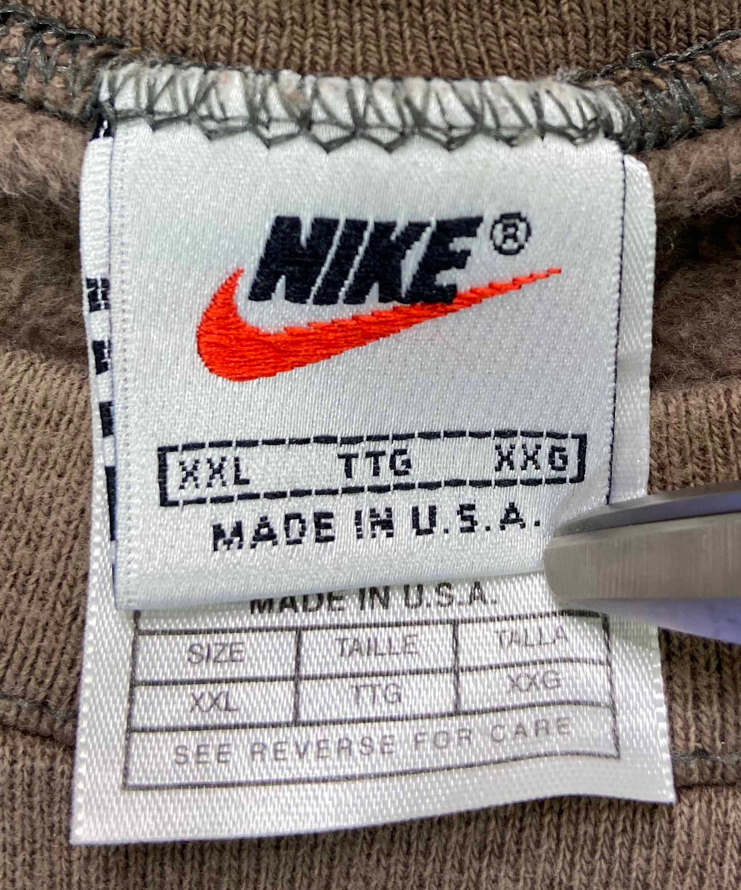 90's Vintage Nike Mini Swoosh Made in USA Sweat-Shirt / 2901