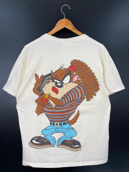 1993' LOONEY TUNES TAZ Size L Vintage T-Shirt / K2614