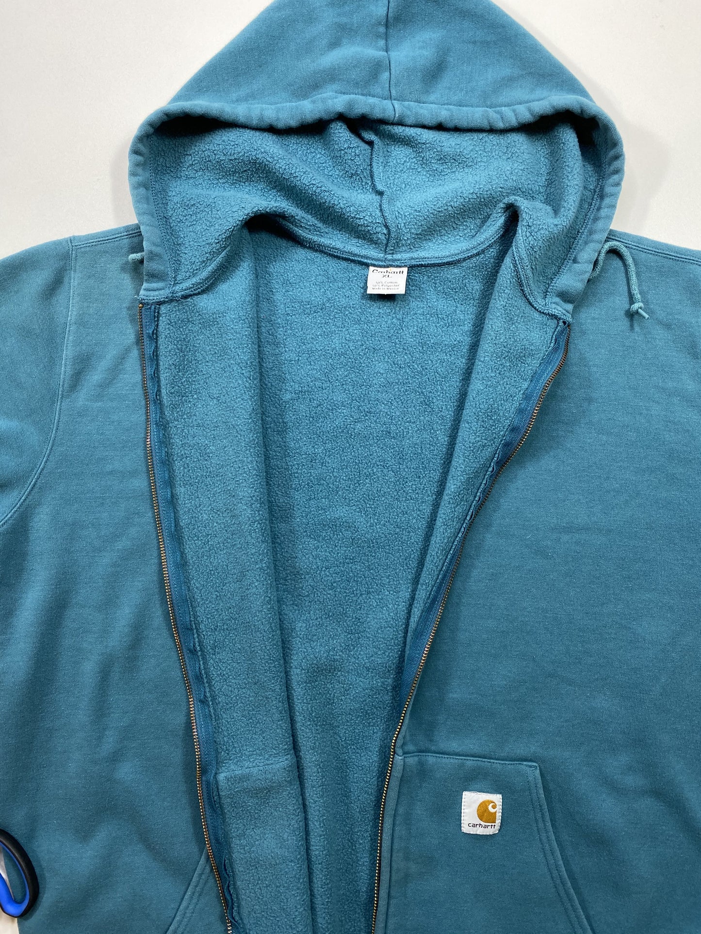Vintage CARHARTT Zip Size XL Zip-Up Hoodie Sweat-Shirts / K5071