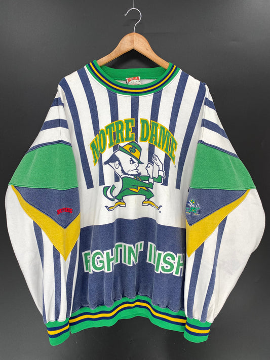90's Notre Dame Fighting Irish NFL Size L Vintage Sweat-Shirt / 9928