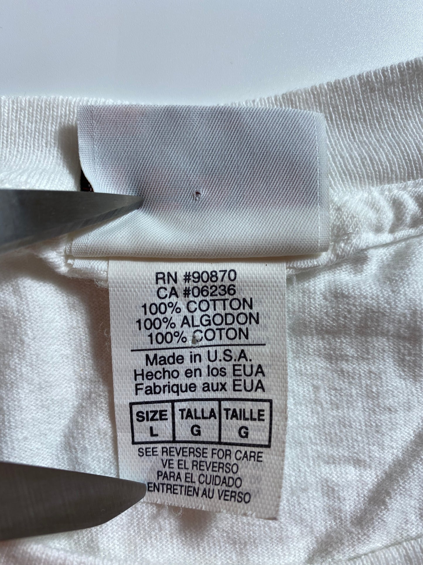 2000 FLORIDA STATE SEMINOLES x VIRGINIA TECH HOKIES Made in USA Size L Vintage NFL T-shirt / 8301