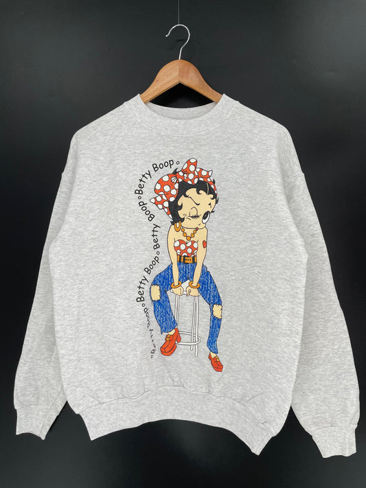 90's BETTY BOOP Size M Vintage Sweat-Shirt / E1195