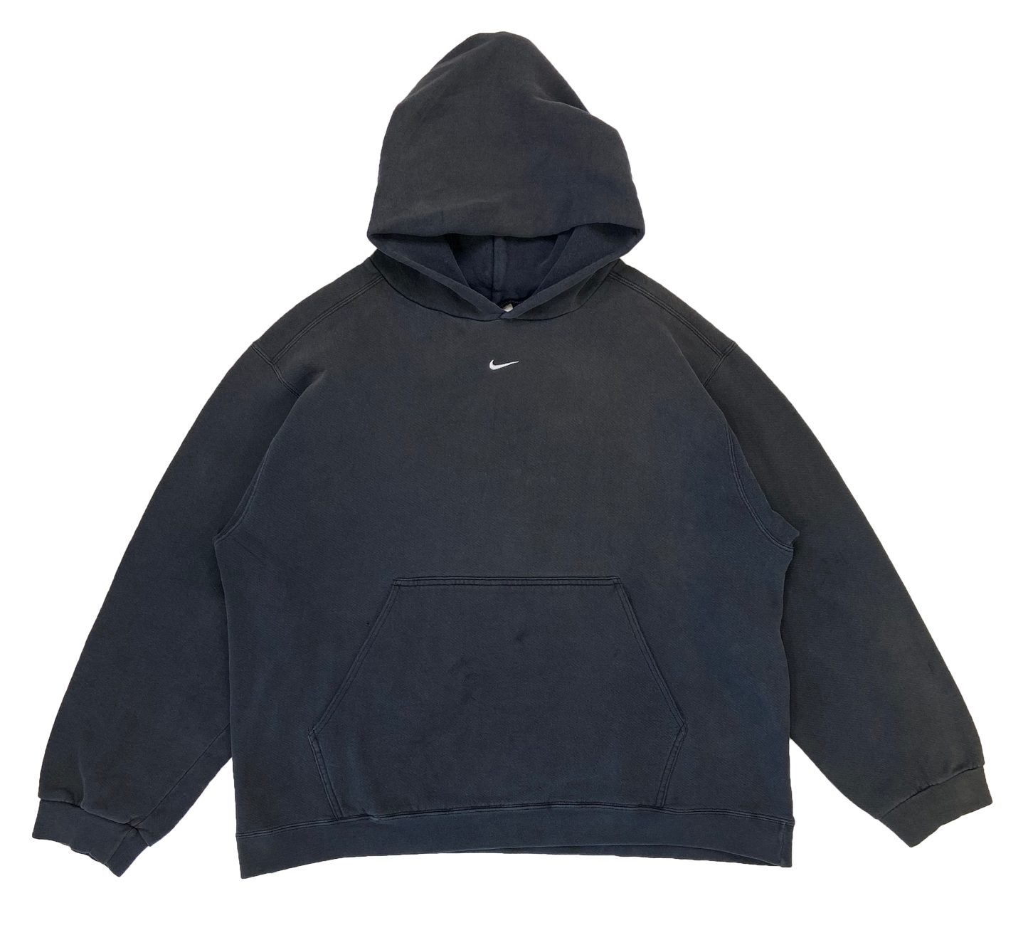 90's Nike Center Mini Swoosh Vintage Hoodie Sweat-Shirt / 2977