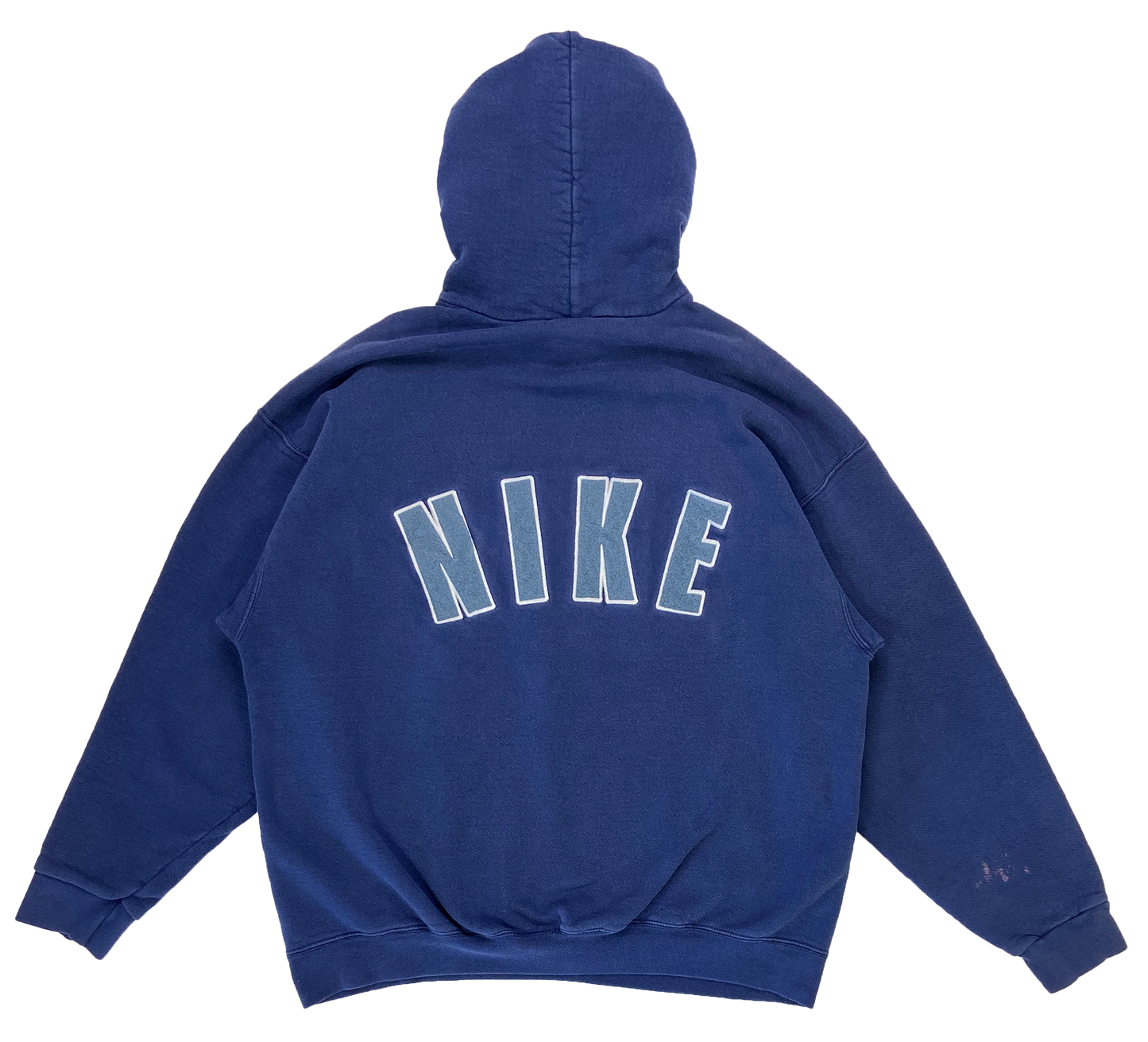 90's Nike Center Mini Swoosh Made in USA Vintage Hoodie Sweat-Shirt / 2979