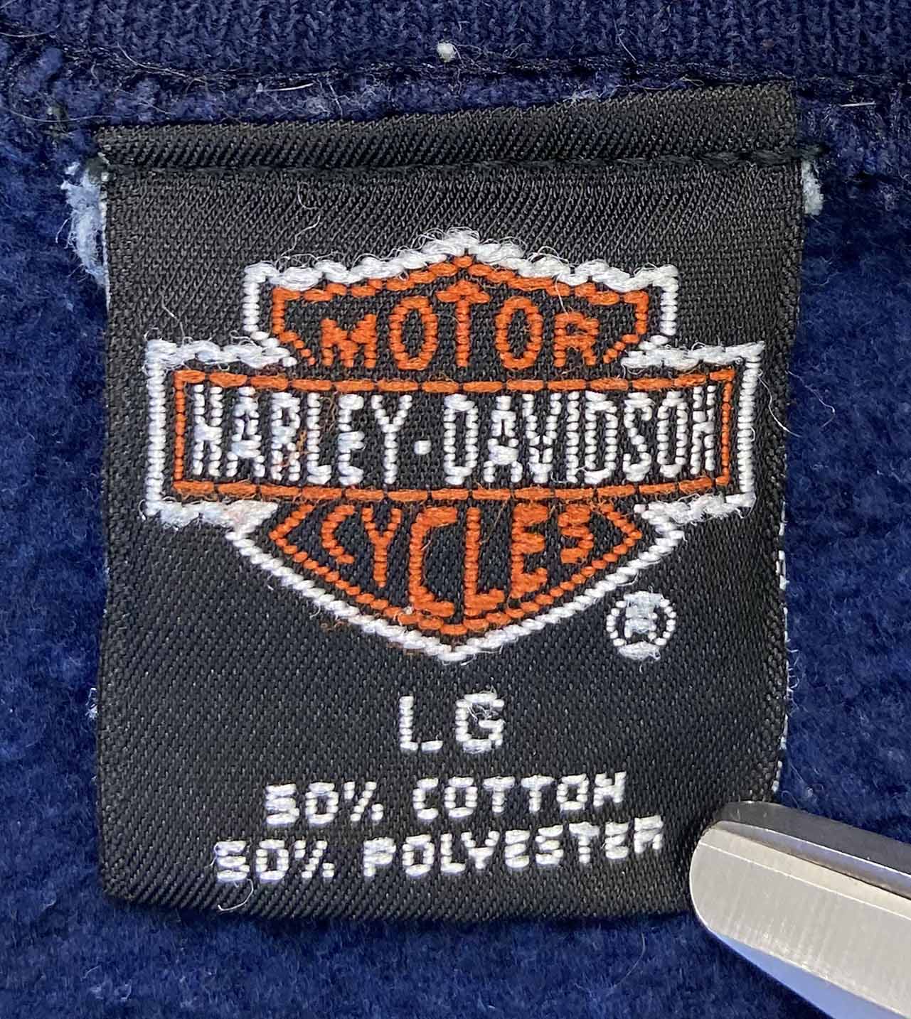 90's Harley Davidson Made in USA Vintage Hoodie Sweat-Shirts / 2993