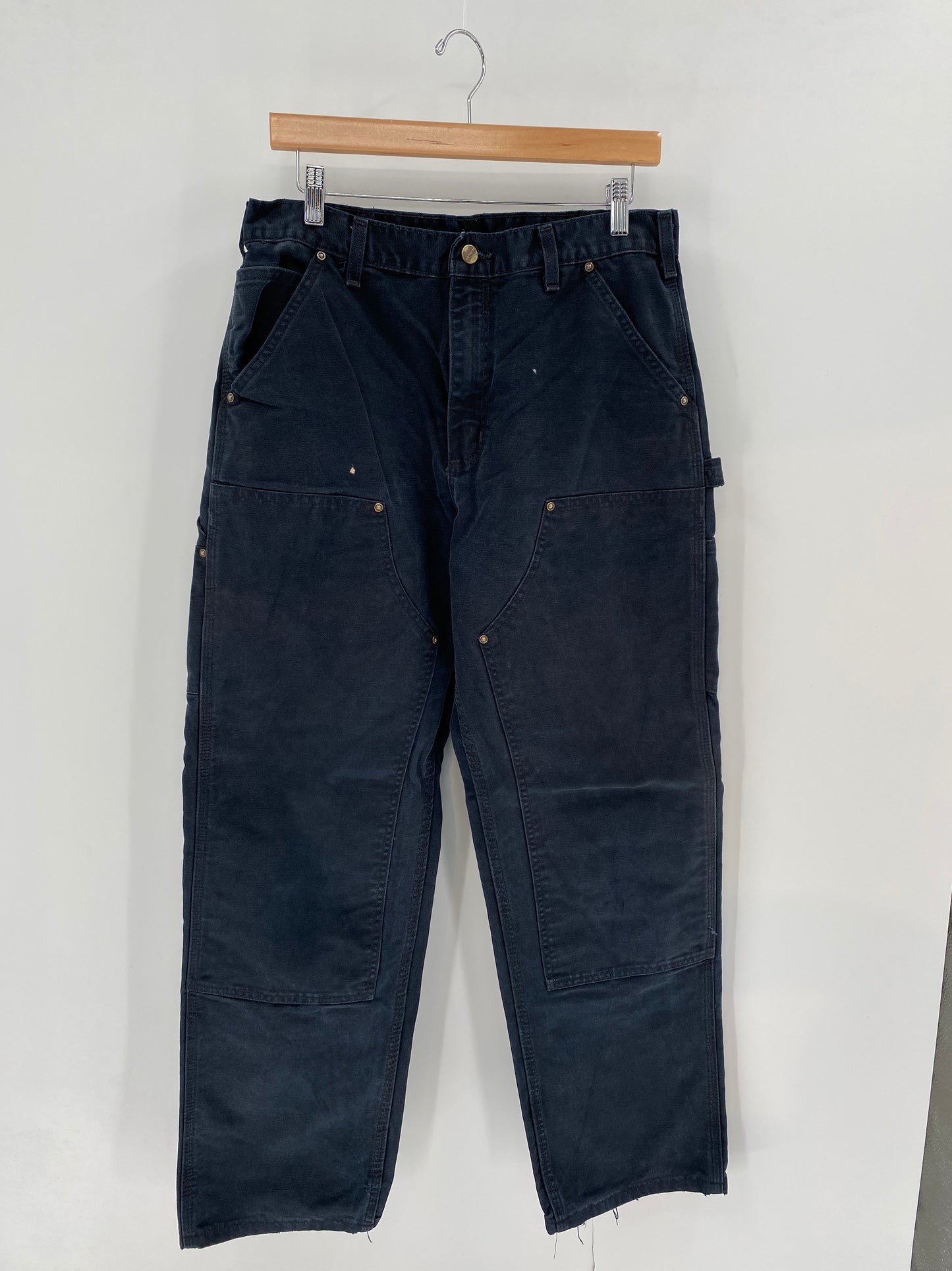 Vintage Carhartt Size 33x32 Double Knee Duck Pants / K3573