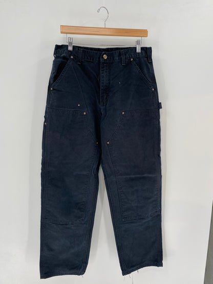 Vintage Carhartt Size 33x32 Double Knee Duck Pants / K3573