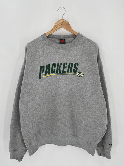 90’s NIKE PACKERS Size XL Vintage NFL Sweat-shirt / k5414