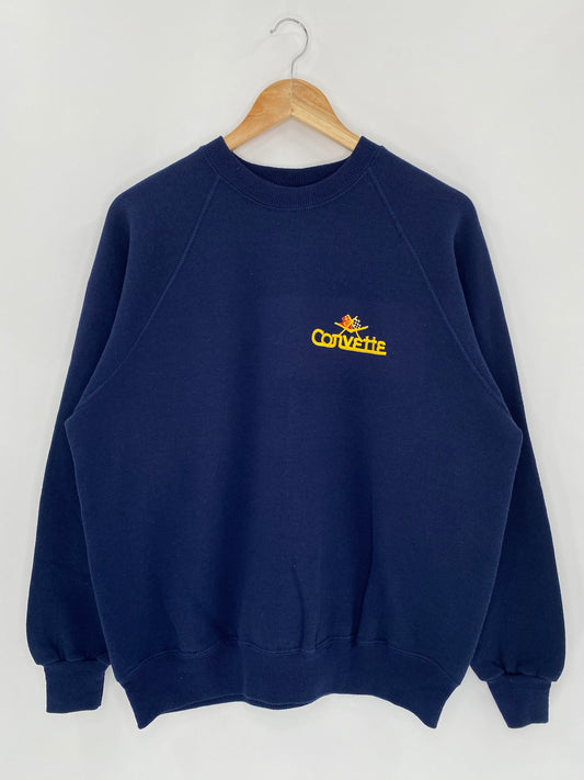 90’s CORVETTE Made in USA Size XL Vintage Sweat-Shirt / 5677