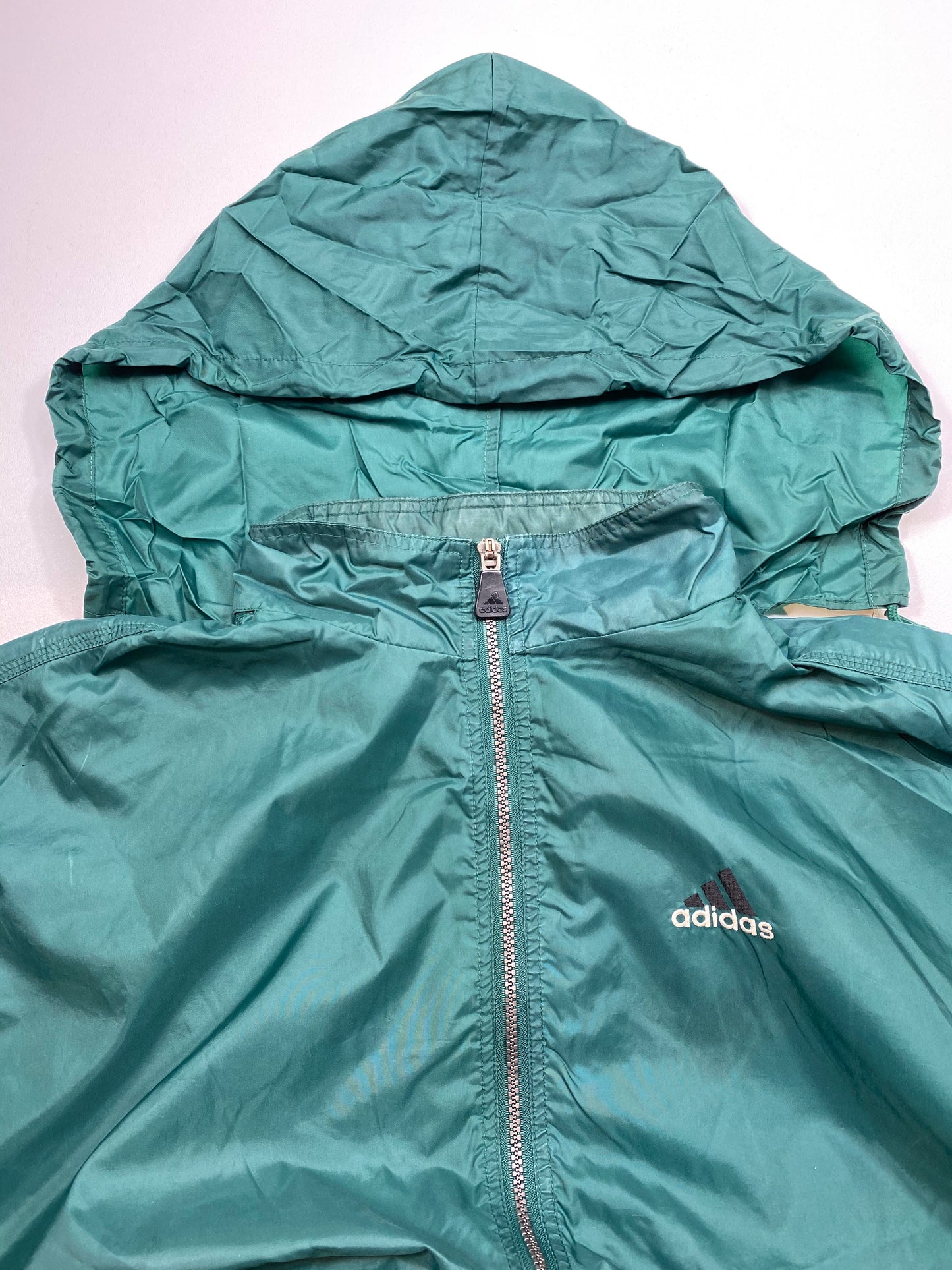 90's ADIDAS Zipper Size L Vintage Nylon-Jacket / 5719