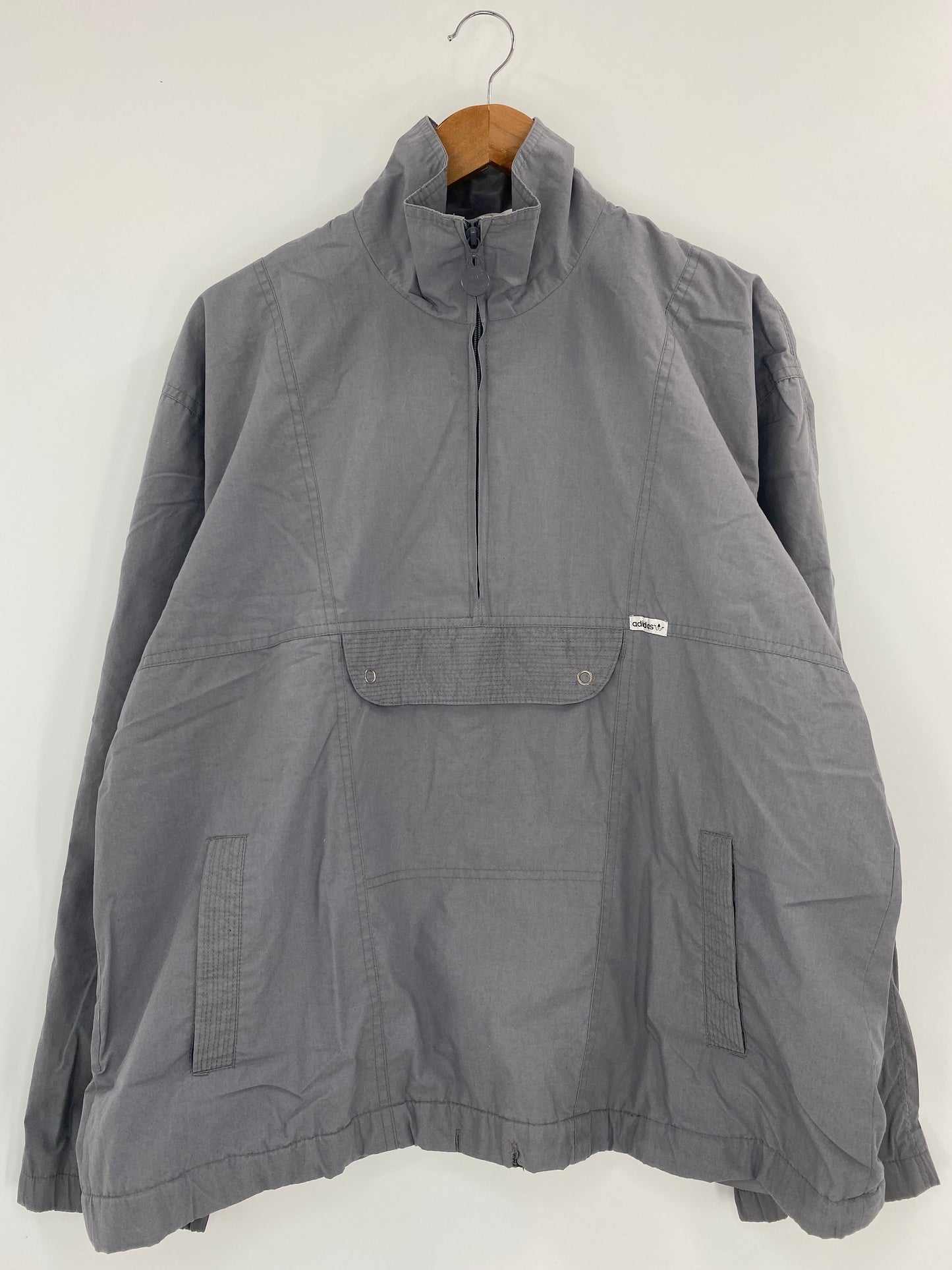 80’s ADIDAS Size No Tag(Approx.L) Vintage Half Zip Outerwear / A6412