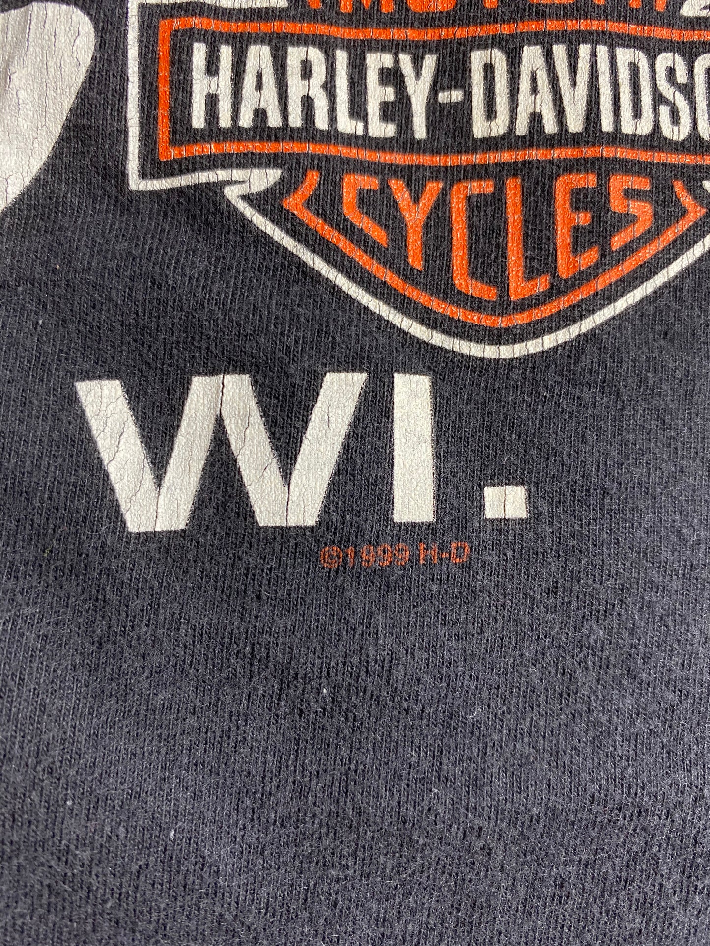 1999 Harley Davidson Made in USA Size XXL Vintage T-Shirt / 7957