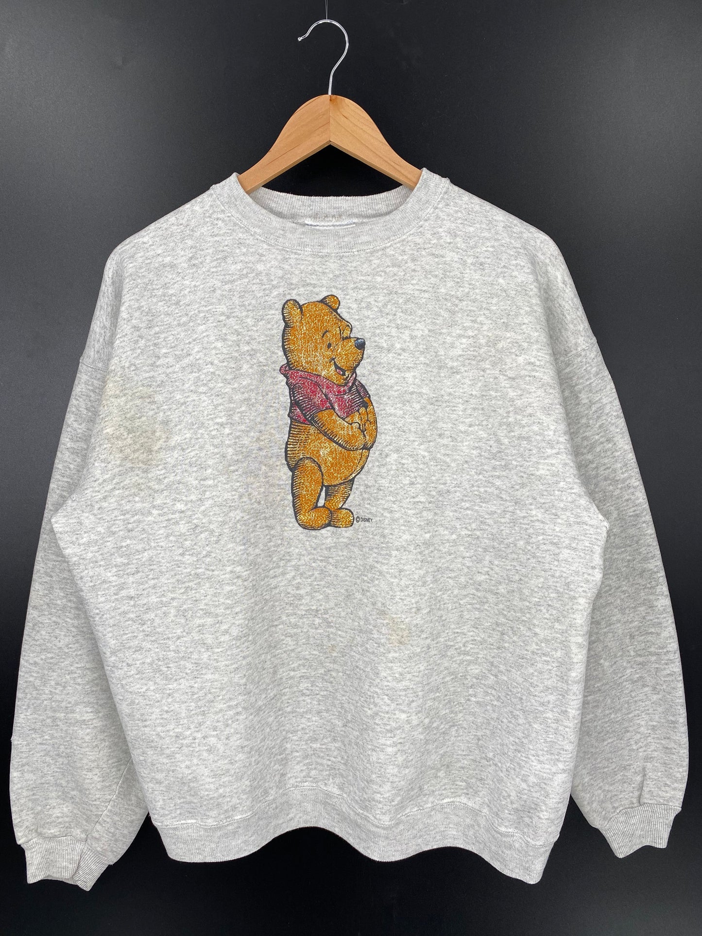 90's DISNEY WINNIE THE POOH Made in USA Size XL Vintage Sweat-shirt / A5866