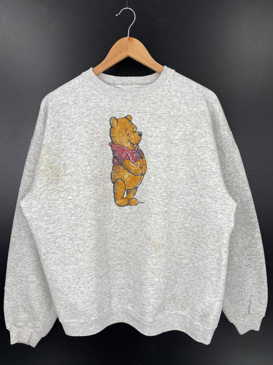 90's DISNEY WINNIE THE POOH Made in USA Size XL Vintage Sweat-shirt / A5866