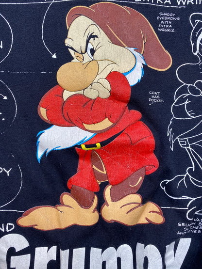 90’s Disney Grumpy Size XL Vintage Sweat-Shirt  / 5569